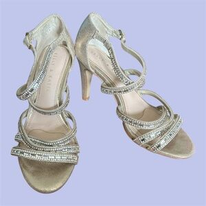 Kelly & Katie Gold Strappy Heels